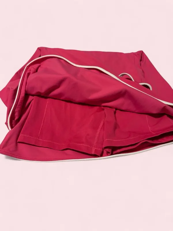 all in motion Bright Pink Mini Dress with white Trim - Image 3