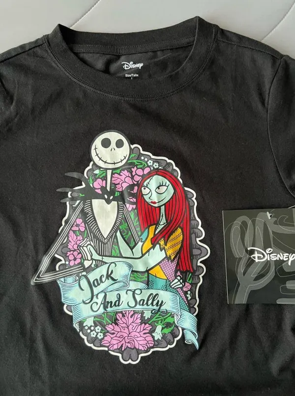 Disney New Juniors' Nightmare Before Christmas Halloween Graphic T-Shirt - Image 2