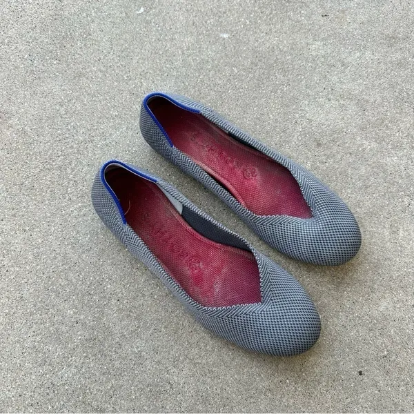 Rothy’s The Flat Pebble Gray Knit Round Toe Ballet Flat - Image 2