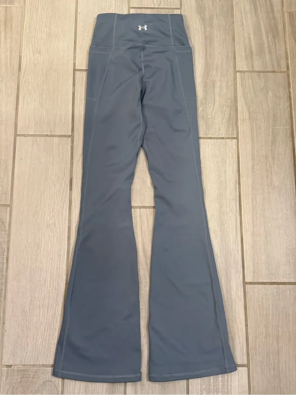 Under Armour Slate Blue Boot-Cut High-Waist Flare Leggings - Image 5