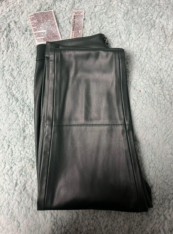 ZARA Leather Pants - Image 4