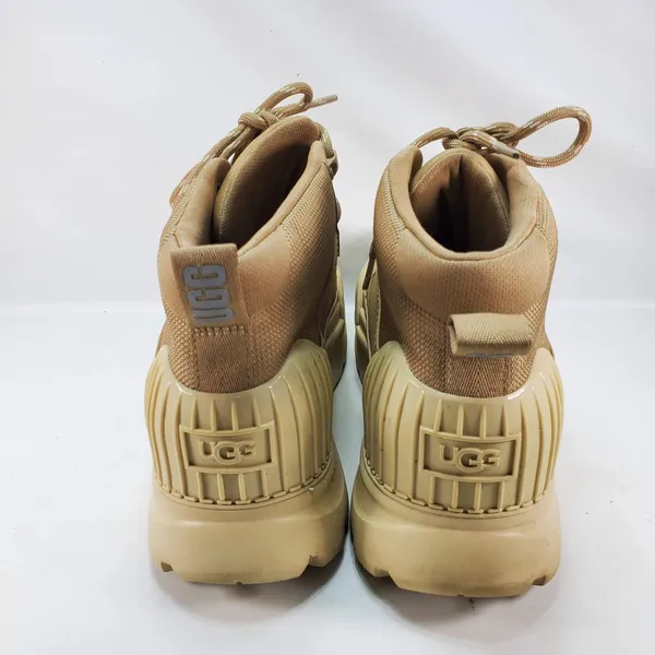UGG Droplet Mid Rain Boots Women 9 Sand Tan Platform Waterproof Lug Sole 1152724 - Image 5