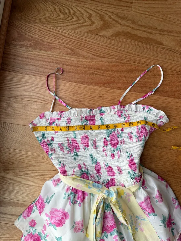 LoveShackFancy x Target Elise Floral Smocked Tiered Midi Dress XL - Image 9