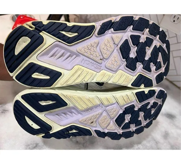 Hoka One One Arahi 5 Women's Running Shoes Blanc De Blanc / Outer Space US11 B - Image 7