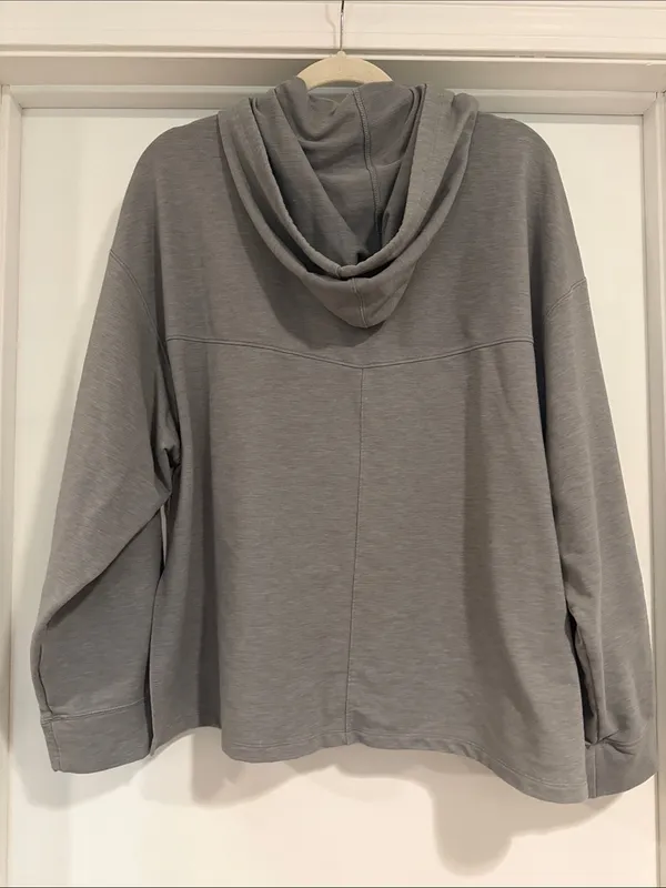 Nike Light Gray Women's Pullover Hoodie - Image 7
