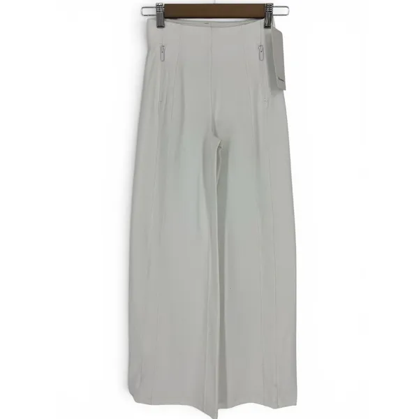 Lululemon Define High-Rise Wide-Leg‎ Pant Luon White XXXS NWT - Image 4