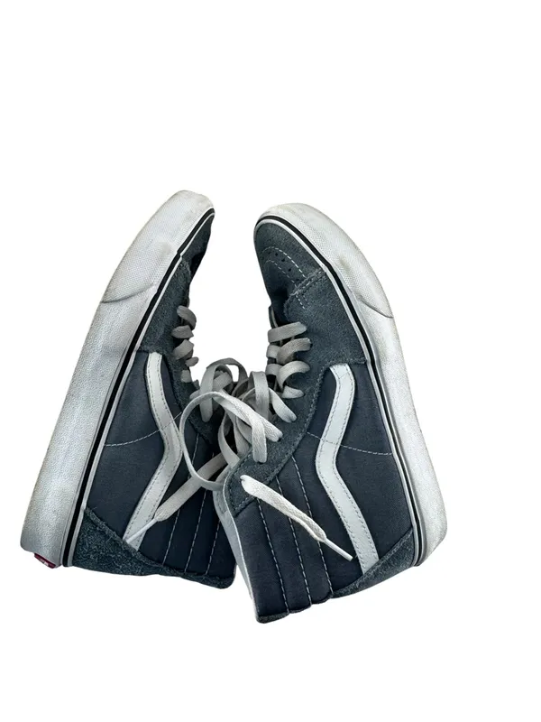Vans Women's High-Top Sneakers in Dark Gray and White - Image 5