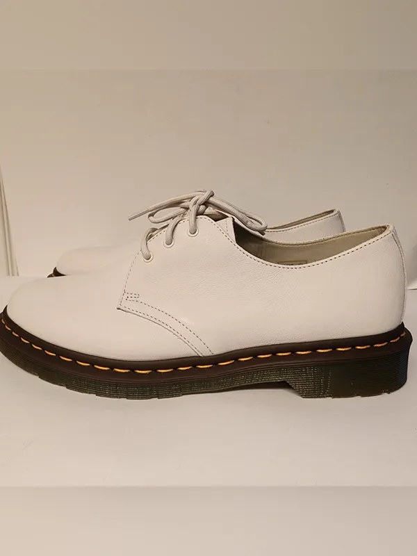 Dr. Martens Dr. Martens Iced Dove White Leather 1461 Women's Oxford Shoes Sz 11 - Image 10
