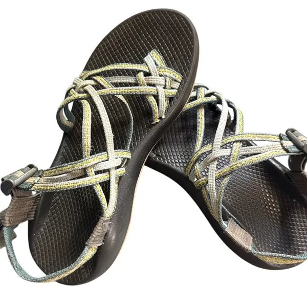 Chacos Vibram Sandals Green Hiking Outdoor Sandals Women Size9 - Image 3