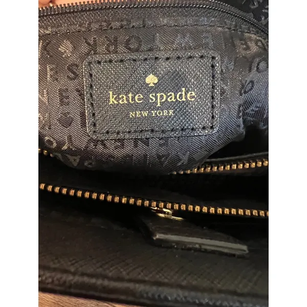 Kate Spade New York Laurel Way Evangelie Black Satchel Crossbody Bag Saffiano‎ - Image 8