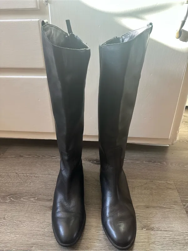 Sam Edelman Black Leather Tall Riding Boots - Image 2