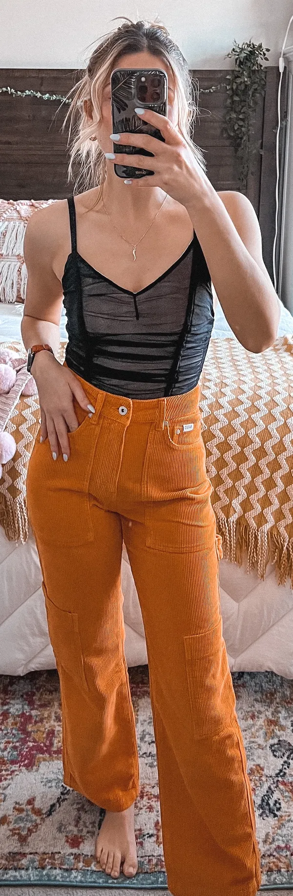 Urban Outfitters Black Mesh Bodysuit - Image 3