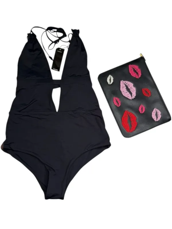 new Tavik x Anthropologie ☀︎︎ Emme Plunge One Piece Swimsuit ☀︎︎ Black ☀︎︎ M ☀︎︎ - Image 5