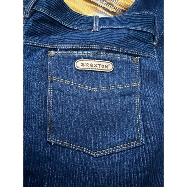 Braxton‎ Jeans Women Size 36/20 Western Country Outdoor Nature Pleated Denim - Image 12