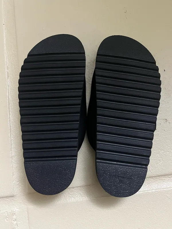NWT 7.5 Jenni Kayne Women's Black Neoprene Double-Strap Slide Sandals Comfy - Image 3