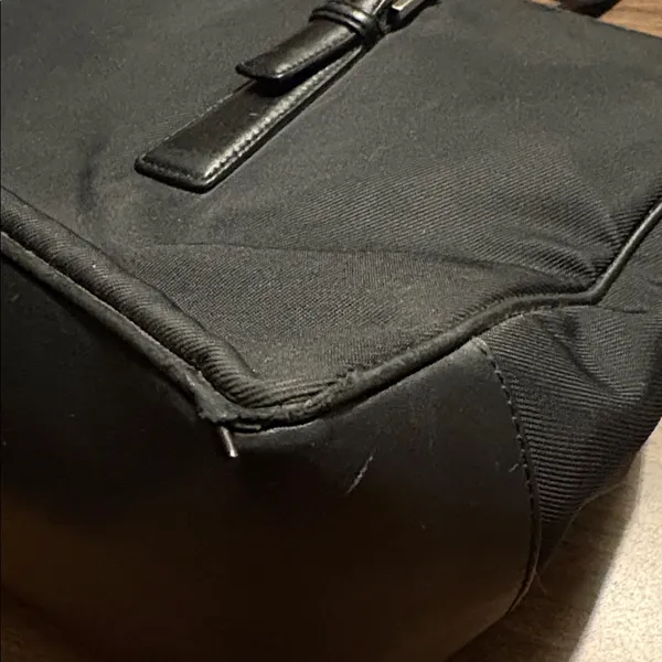 Coach Classic K1K 7434 Vintage Black Twill & Leather Carryall Bag - Image 11