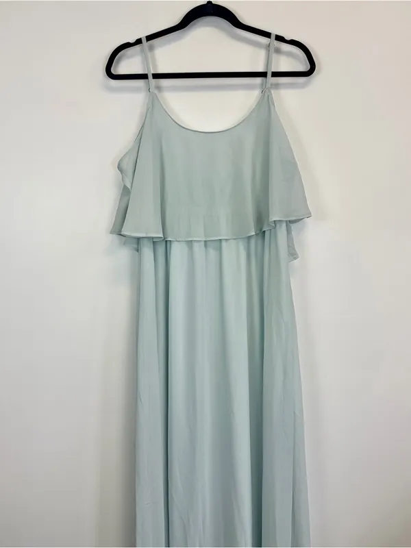 Show Me Your MuMu Light Blue Ruffle Maxi Dress - Image 2