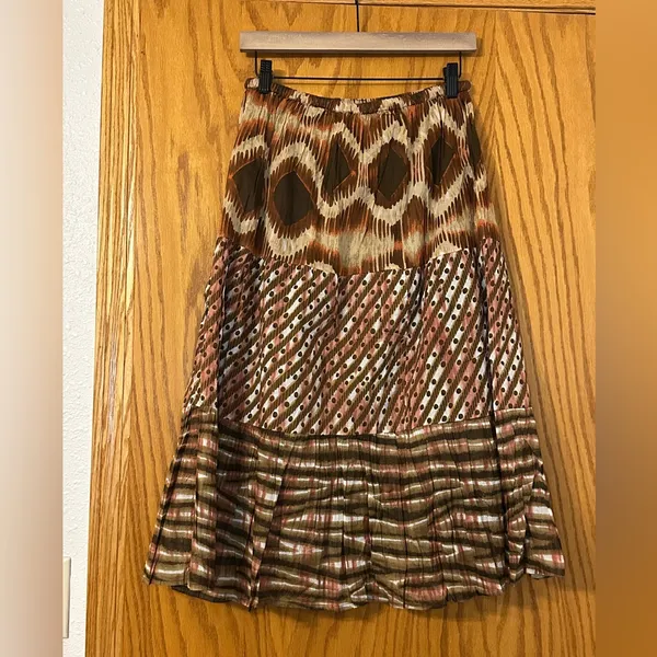 Chaudry Boho Cotton Skirt - NWT - Size S Patterned Women's Skirt - Image 2
