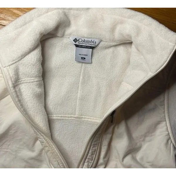 Columbia Fire Side II Sherpa Fleece Full Zip Jacket Cream XL6717 Womens Medium - Image 3
