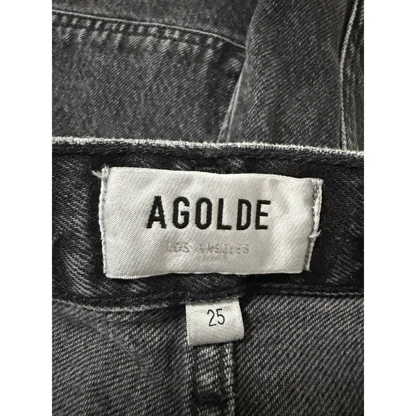 AGOLDE Cooper Cargo Straight Jean Faded Black Size‎ 25 Edgy Modern Classic - Image 5