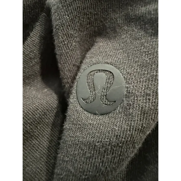 Lululemon Womens Black Front Twist Knot Short Sleeve Athletic T-Shirt‎ Sz 6 - Image 4