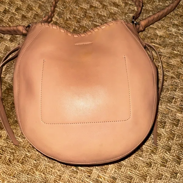 AllSaints Nude Pink Courtney Hobo Bag - Image 4