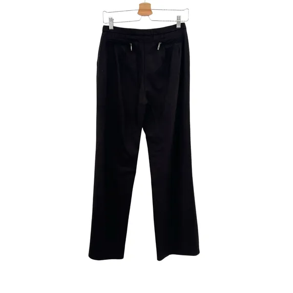 MaxMara Trouser Dress Pants‎ Wool Back Zip Pockets Brown Size US 4 - Image 6