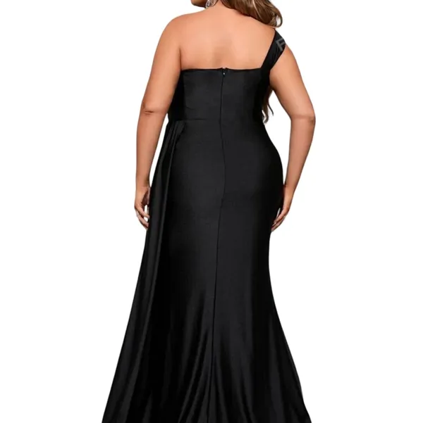 Black One Shoulder Prom Dress - Image 4
