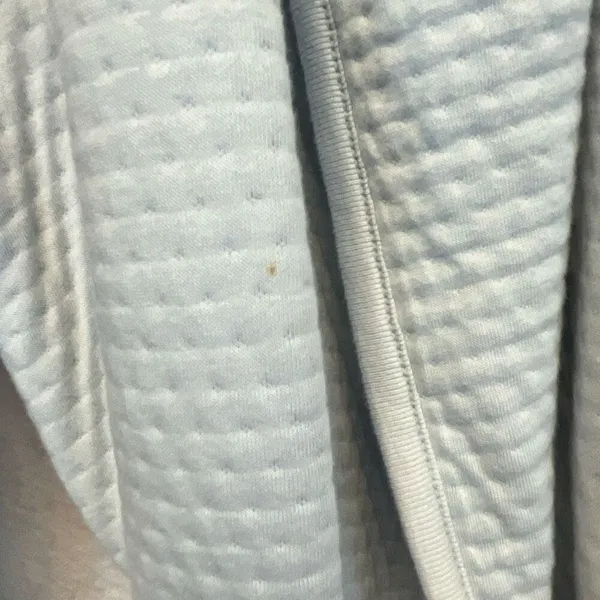 VICTORIA'S SECRET Robe Women’s Large Light Blue Cotton Blend Belted Waffle‎ Knit - Image 8
