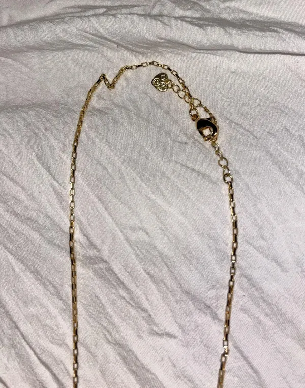 h initial necklace Gold - Image 2