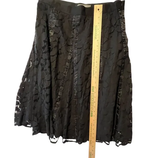 Mark‎ Shale Women's 10 Black Lace Skirt Floral Whimsigoth Goth Dark Academia - Image 8