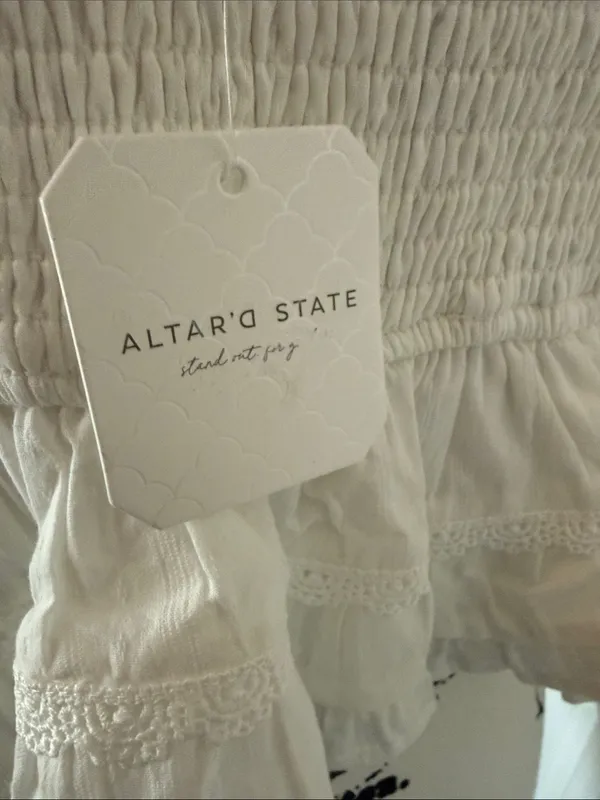 Altar'd State Kendall Crochet Babydoll Top - Image 4