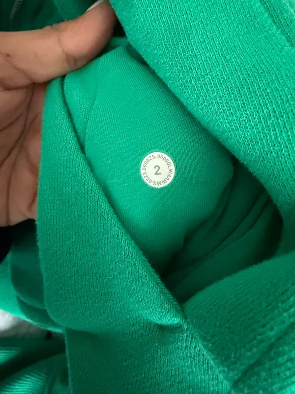 Lululemon Scuba Green Full-Zip Size 2 - Image 3