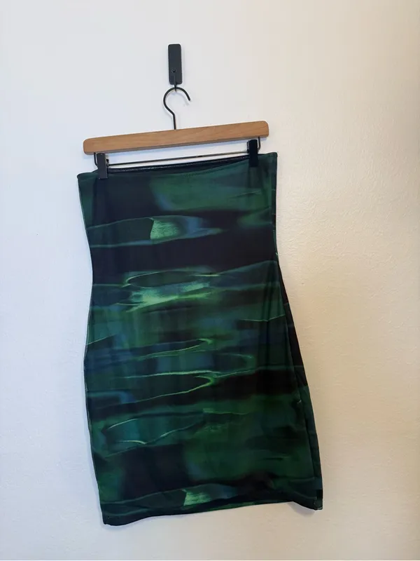 White Fox Spark The Passion Mini‎ Dress Green Distortion - Image 3