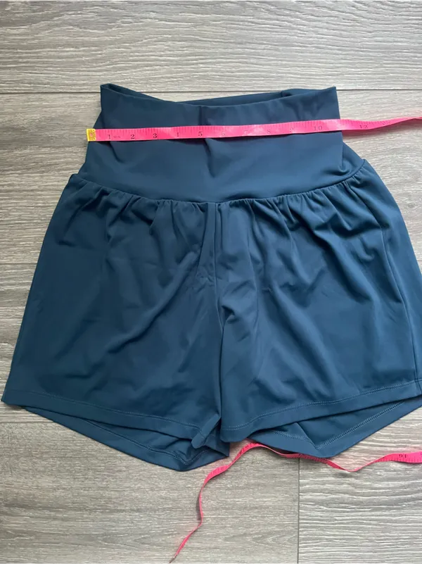 Halara Blue Layered Shorts Size S Run Walk Yoga Pilates Tennis Golf Workout Gym - Image 7