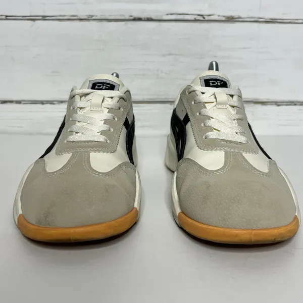 De Florance Cloudea Leather Sneakers Shoe Size 9.5 Cream Black Italy - Image 4