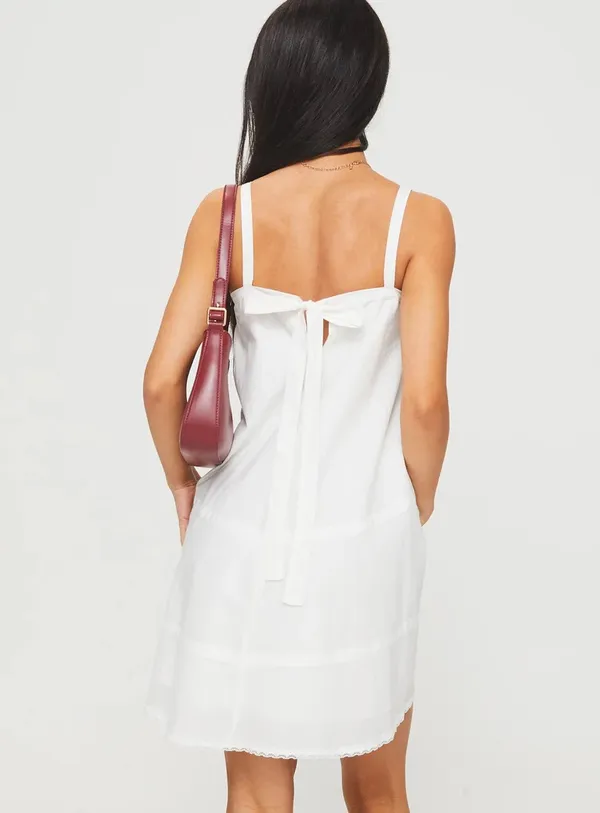 Princess Polly Mini White Dress - Image 3