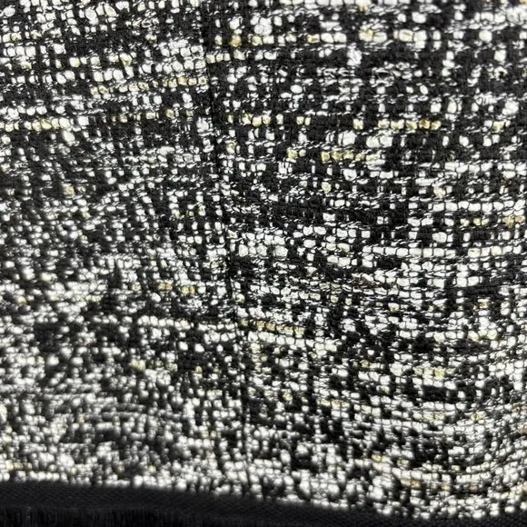 Karl Lagerfeld black/white Tweed‎ Suit Jacket Cropped work casual XL - Image 6