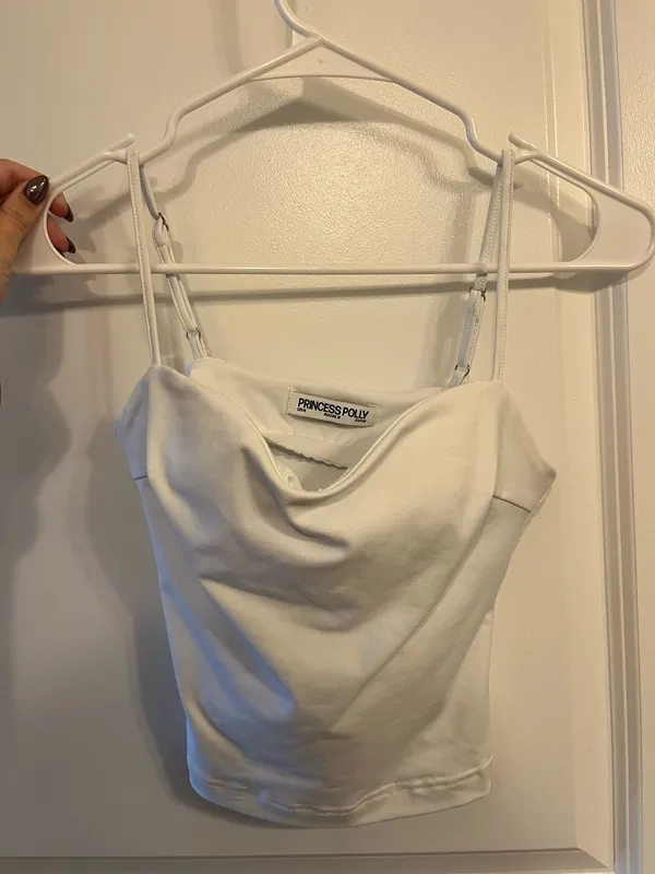 Princess Polly White Tank Top - Image 3