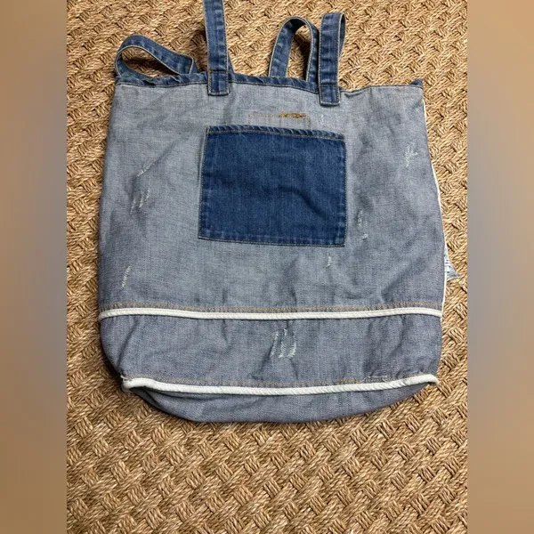 American Eagle Denim Tote Bag - Image 5