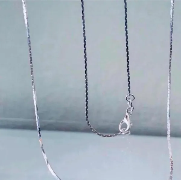Brand New 18" Inches Sterling Silver Soft Bone Necklace - Image 4