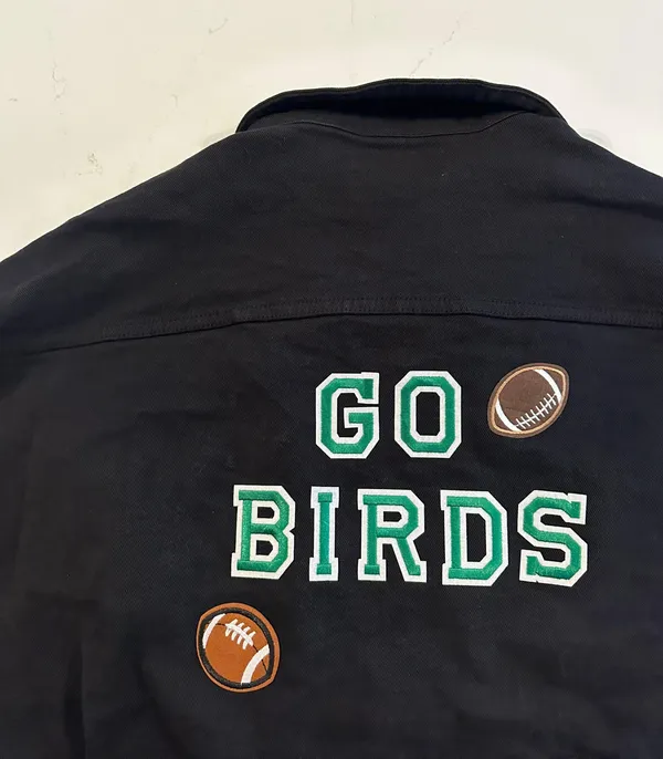 Philadelphia Eagles Jacket Black Size L - Image 2