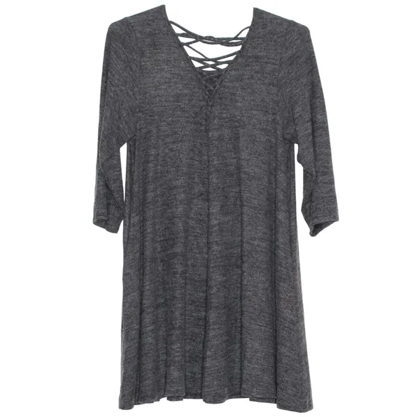 Torrid Sweater Dress Super Soft Plush Lattice Minimalist Boho Cozy Luxe 2 2X - Image 2