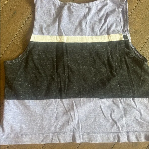 Nike Women's Black and Lavender Tank Top - Image 3