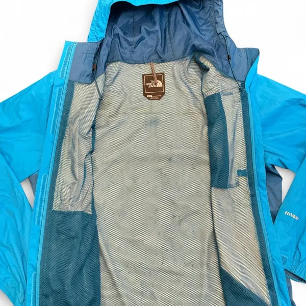 Blue The North Face Hyvent Rain Jacket Women's Size Small - Image 3