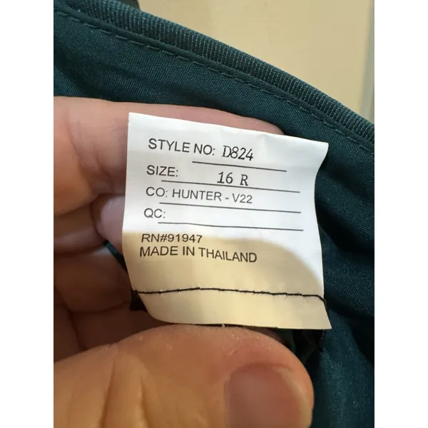 Alfred Sung D824 Hunter Green Jewel Neck Open Back Bow Gown Size 16 R $248 - Image 9
