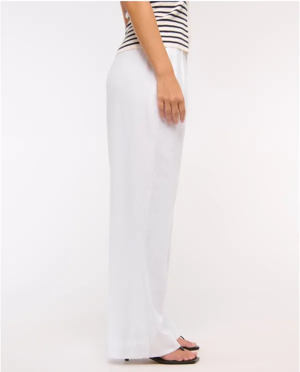 Abercrombie White Linen Pants - Image 2