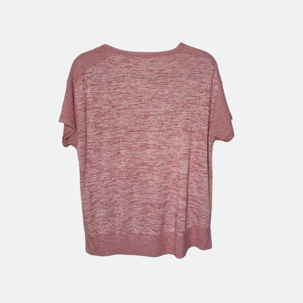 rag & bone New York Space Dye Short Sleeve Scoop Neck Knit Tee Top SZ L - Image 2