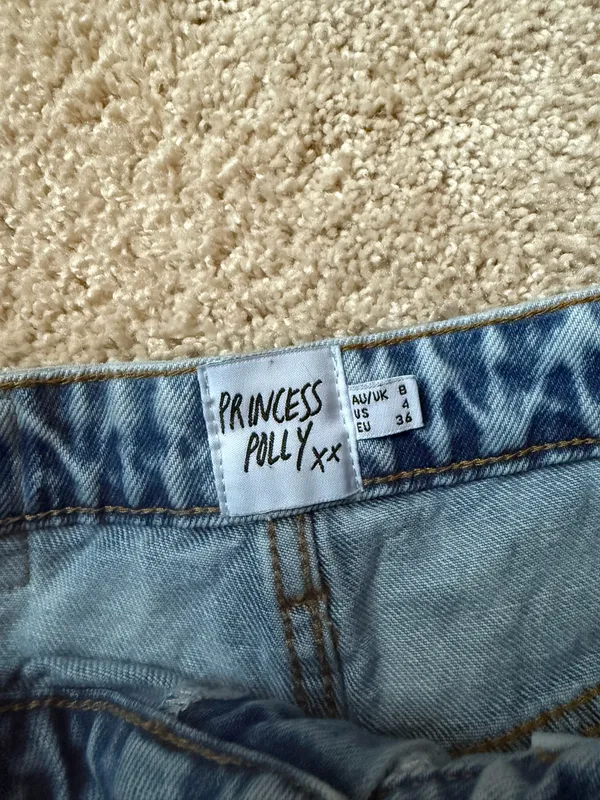 Princess Polly Denim Shorts High-Waisted - Image 4