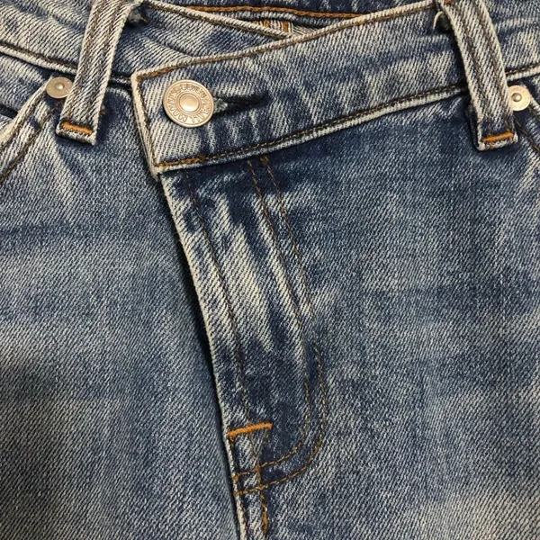 7 For All Mankind Criss Cross Denim Jeans Women's Size 24‎ Trendy - Image 5